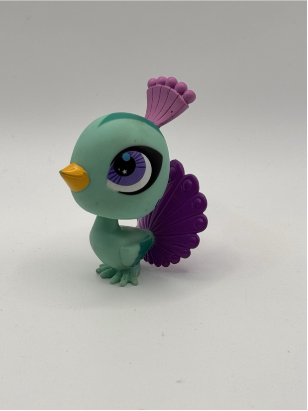 Littlest Pet Shop G4 Blue & Purple Peacock # 2738 Purple Eyes